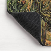 Pine Trees tegen een Rode Hemel met het Plaatsen v Muismat (Hoek)