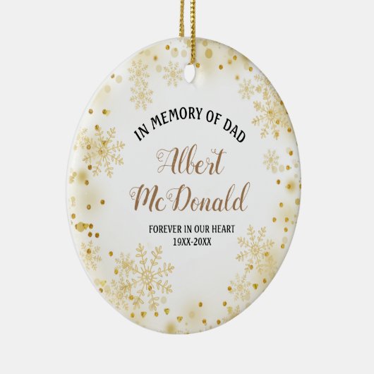 Pine Trees ter nagedachtenis van pap kerstversieri Keramisch Ornament (Rechts)