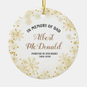 Pine Trees ter nagedachtenis van pap kerstversieri Keramisch Ornament (Voorkant)