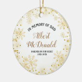 Pine Trees ter nagedachtenis van pap kerstversieri Keramisch Ornament (Links)