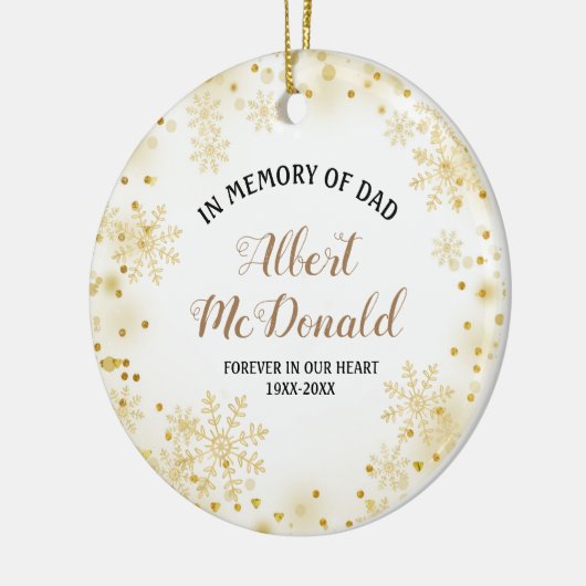 Pine Trees ter nagedachtenis van pap kerstversieri Keramisch Ornament (Links)