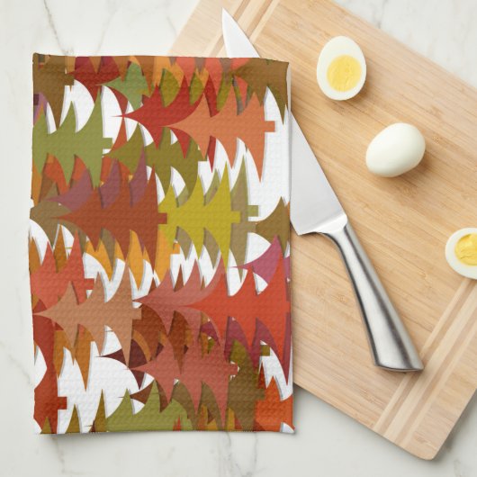 Pine Trees Theedoek (Quarter Fold)