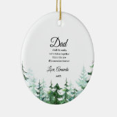 Pine Trees vader van Bride van alle wandelen Keramisch Ornament (Rechts)