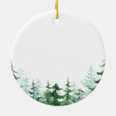 Pine Trees vader van Bride van alle wandelen Keramisch Ornament (Achterkant)