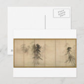 Pine Trees van Hasegawa Tohaku 16e eeuw Briefkaart (Voorkant / Achterkant)