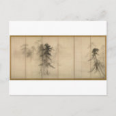 Pine Trees van Hasegawa Tohaku 16e eeuw Briefkaart (Voorkant)