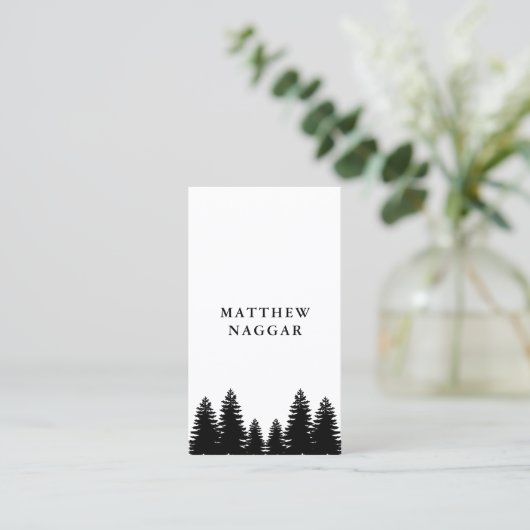 Pine Trees Visitekaartje (Staand voorkant)