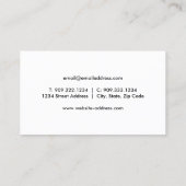 Pine Trees Visitekaartje (Achterkant)