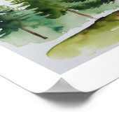 Pine Trees Wall Art Poster (Hoek)