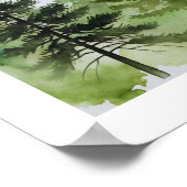 Pine Trees Wall Art Poster (Hoek)