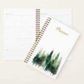 Pine Trees Watercolor Annual Planner  (Display)