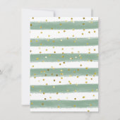 Pine Trees Winter onederland FIRST BIRTHDAY Kaart (Achterkant)