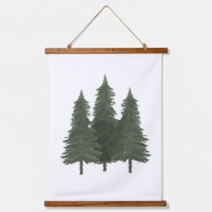 Pine Trees Woodland Nursery Decor Hangend Wandkleed