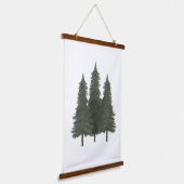 Pine Trees Woodland Nursery Decor Hangend Wandkleed (Gebogen)