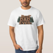 *~* Pine Vaderdag Rustic AP86 BESTE PAPA OOIT T-shirt (Voorkant)
