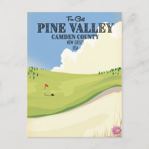 Pine Valley Camden County New Jersey USA Golf Briefkaart