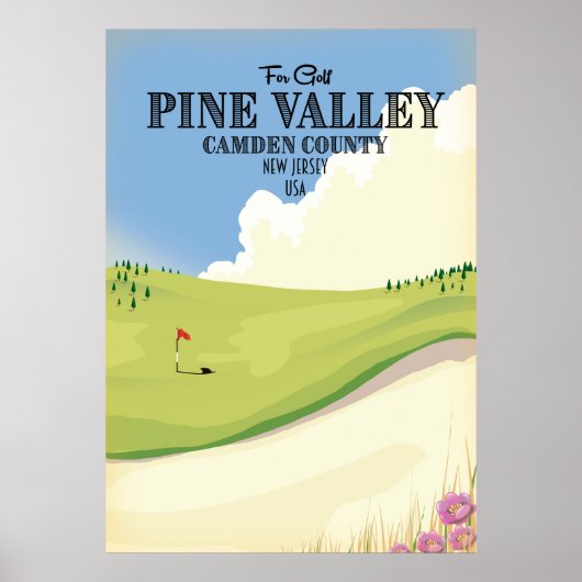 Pine Valley Camden County New Jersey USA Golf Poster (Voorkant)