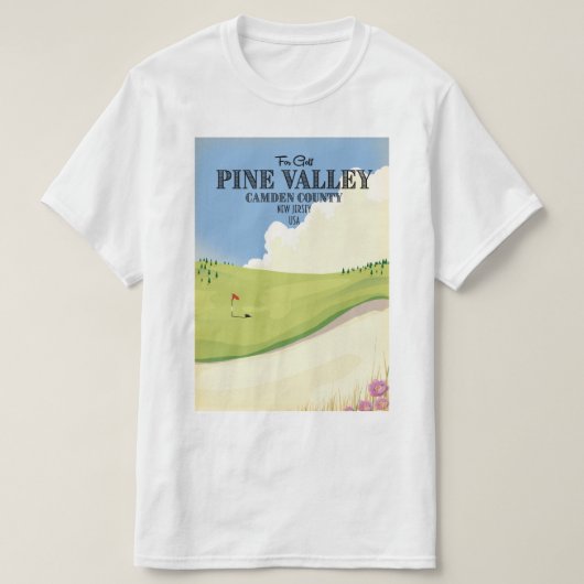 Pine Valley Camden County New Jersey USA Golf T-shirt (Design voorkant)