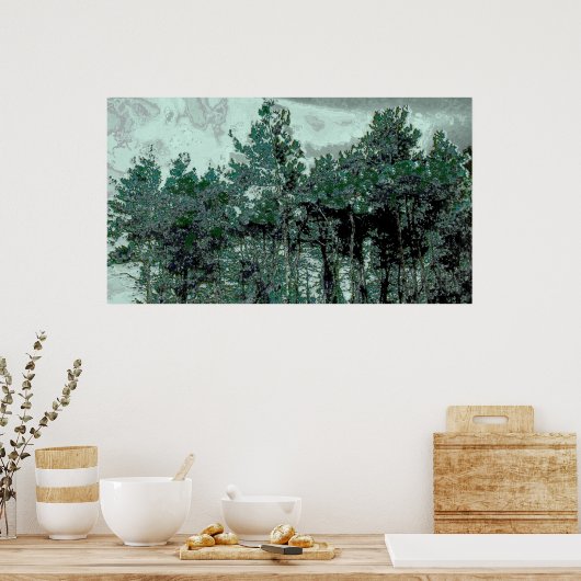 Pine voor morgen poster (Keuken)