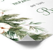 Pine Winter Deel uw Memory Vrijgezellenfeest Sign Poster (Hoek)