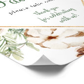 Pine Winter Favors Vrijgezellenfeest Sign. Poster (Hoek)