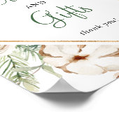 Pine Winter Kaarten en Cadeaus Bruiloft Borrel Bor Poster (Hoek)