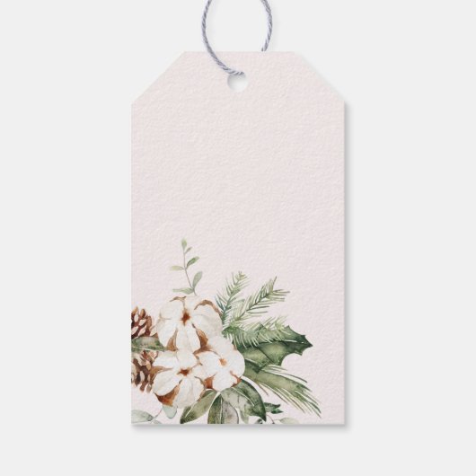 Pine Winter Vrijgezellenfeest Gift Labels Cadeaulabel (Achterkant)