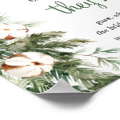 Pine Winter Waar Waren Ze Bruidsmeisjesfeest Bord Poster (Hoek)