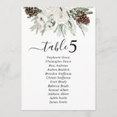 Pine Winter Wedding Zitting Grafiek Teken Kaarten (Achterkant)