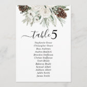 Pine Winter Wedding Zitting Grafiek Teken Kaarten (Voorkant)