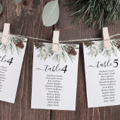 Pine Winter Wedding Zitting Grafiek Teken Kaarten