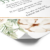 Pine Winter Zeg geen Bruid Bruiloft Borrel Bord Poster (Hoek)