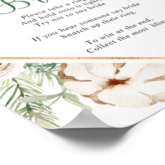 Pine Winter Zeg niet dat het Vrijgezellenfeest van Poster (Hoek)