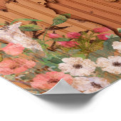 Pine Wood | Carved Michigan Floral Poster (Hoek)