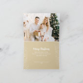 Pine Wreath Folded Photo Small Kerstmis Feestdagen Kaart (Binnen)