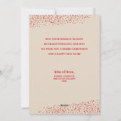 Pine Wreath op Cream-kerstfoto Feestdagenkaart (Achterkant)