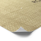 Pineappel Beach Palms Weddenschap Welkomstteken Poster (Hoek)