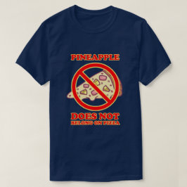 Pineappel behoort niet tot de populatie van Pizza T-shirt