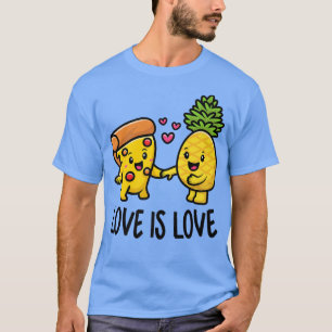 Pineappel behoort tot pizza Funny Food 422 T-shirt
