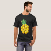 Pineappel Bowling Hawaiian Aloha Beach Hawaii T-shirt (Voorkant volledig)