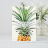 Pineappel bruiloft Shower Dank u Flat Notes Bedankkaart (Staand voorkant)