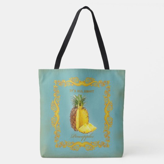 PINEAPPEL ~ Canvas tas (Voorkant)