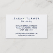 Pineappel Caterer Hospitality Visitekaartje (Achterkant)