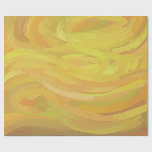 Pineappel Gele Zwervel Cadeaupapier (Vlak)