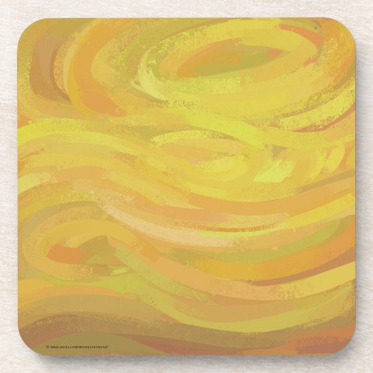 Pineappel Gele Zwervel Onderzetter (Voorkant)