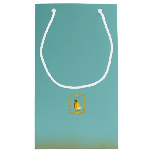 PINEAPPEL ~ Gift Bag Klein Cadeauzakje (Achterkant)