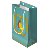 PINEAPPEL ~ Gift Bag Klein Cadeauzakje (Voorkant Gekanteld)