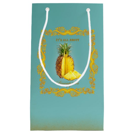 PINEAPPEL ~ Gift Bag Klein Cadeauzakje (Voorkant)