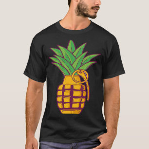 Pineappel Hand Grenade Bomb Summer T-shirt