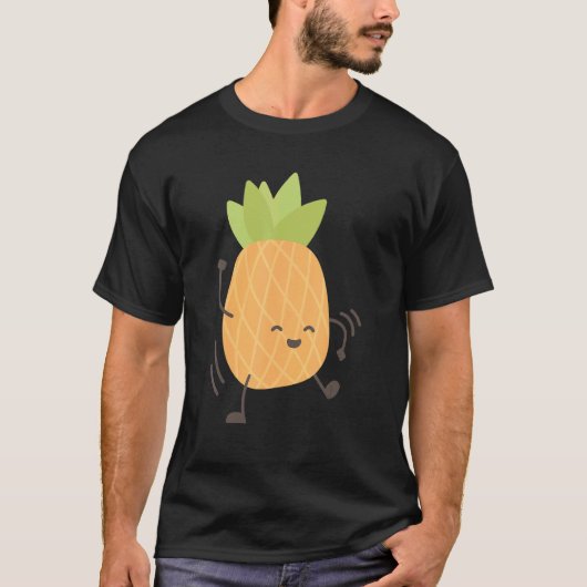 Pineappel Happy Dansancing Summer T-shirt (Voorkant)